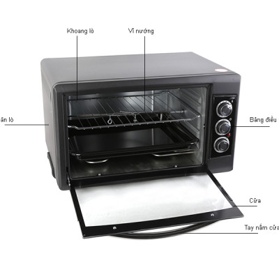 Lò Nướng Tiross TS9603 - 50L (Đen) - Hàng chính hãng